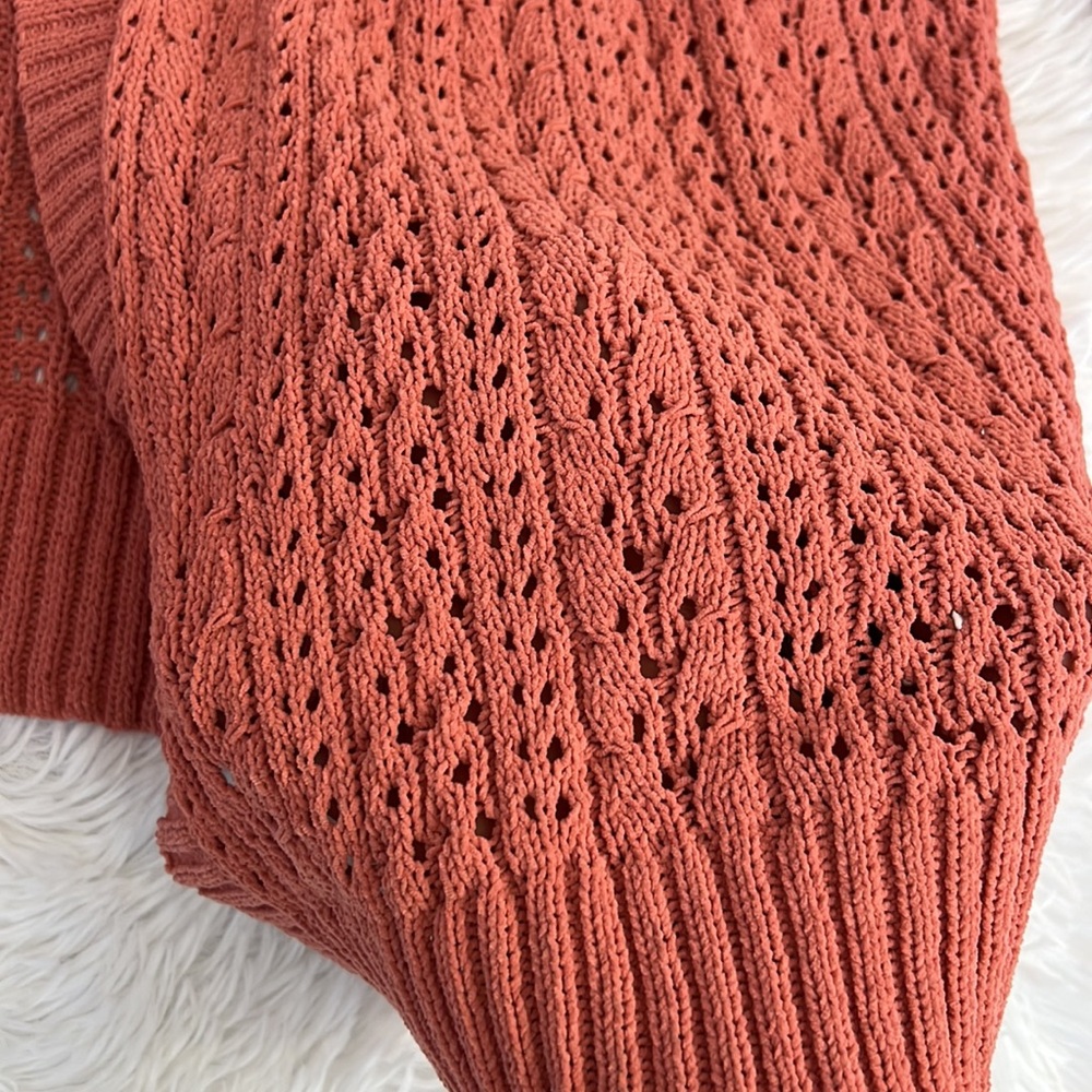 Alexandra + Oak Open Front Ribbed long sleeve Cardigan - Picture 5 of 6